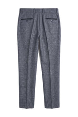 Ralph - Pantalones de tweed azul marino para hombre