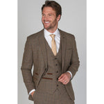Ralph - Blazer de tweed marrón para hombre
