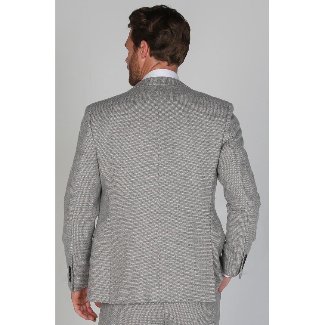 Ralph - Blazer de tweed color crema para hombre