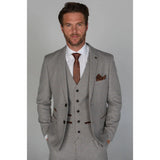 Ralph - Blazer de tweed color crema para hombre