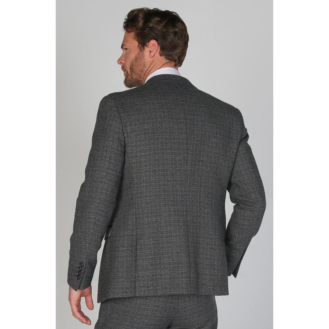 Ralph - Blazer de tweed azul marino para hombre