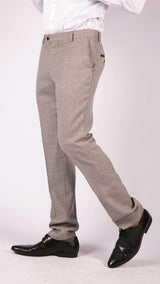 Ralph - Pantalones de tweed color crema para hombre
