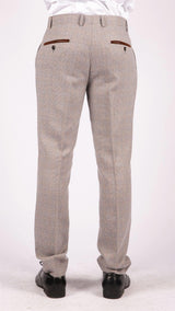 Ralph - Pantalones de tweed color crema para hombre