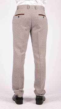 Ralph - Pantalones de tweed color crema para hombre