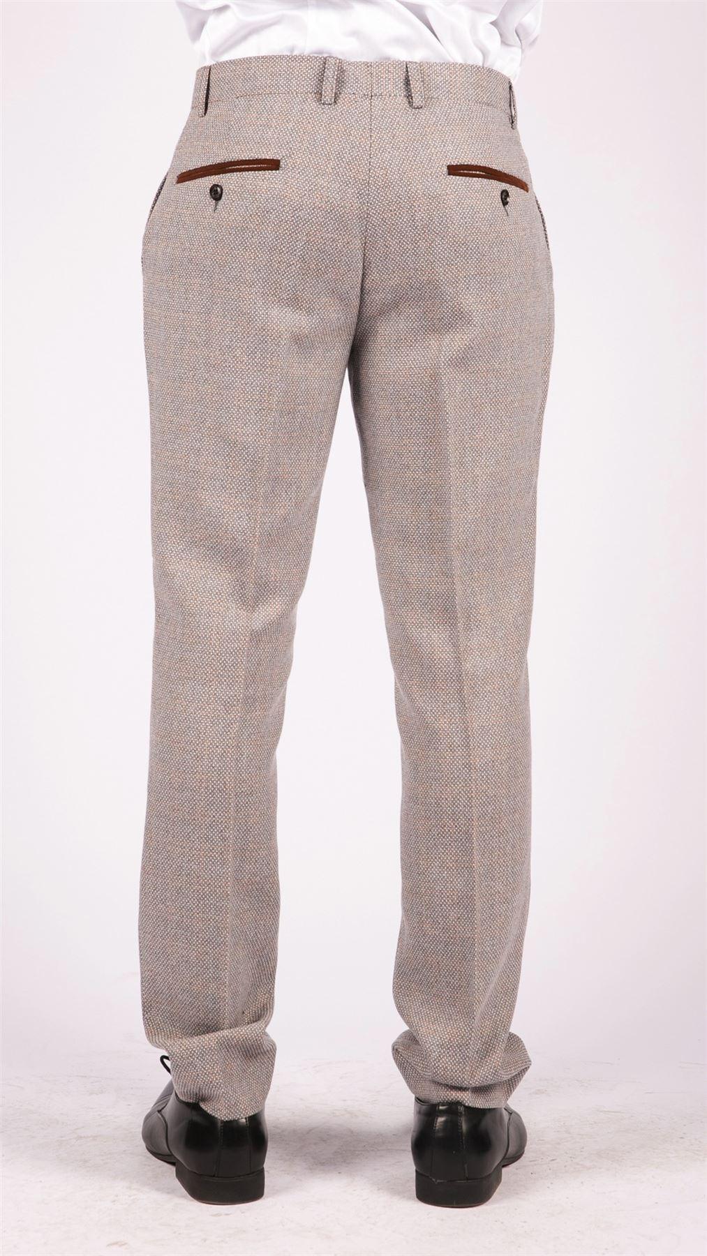 Ralph - Pantalones de tweed color crema para hombre