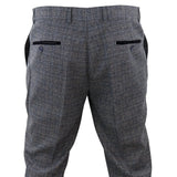 Ralph - Pantalones de tweed azul marino para hombre