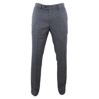 Ralph - Pantalones de tweed azul marino para hombre
