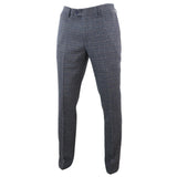 Ralph - Pantalones de tweed azul marino para hombre