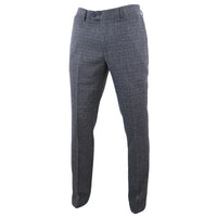 Ralph - Pantalones de tweed azul marino para hombre