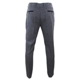 Ralph - Pantalones de tweed azul marino para hombre