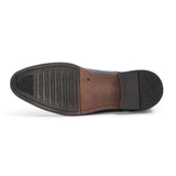 Regent - Zapatos Derby de hombre de cuero negro bruñido