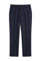 Regent - Pantalones de cuadros azul marino para hombre