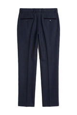 Regent - Pantalones de cuadros azul marino para hombre