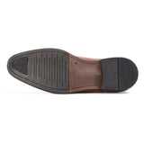 Regent - Zapatos Derby de cuero bruñido marrón claro para hombre