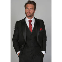 Regent - Blazer negro para hombre