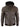 Chaqueta bomber de cuero auténtico para hombre con capucha - Marrón