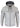Chaqueta bomber de cuero auténtico para hombre con capucha - Blanca