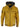 Chaqueta bomber de cuero auténtico para hombre con capucha - Amarilla
