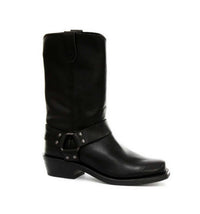 Botas altas de cuero auténtico unisex estilo motero rock punk grinders con hebilla estilo vaquero