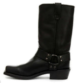 Botas altas de cuero auténtico unisex estilo motero rock punk grinders con hebilla estilo vaquero