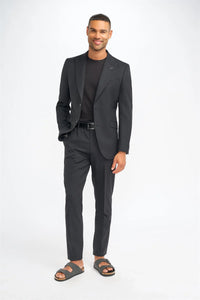 Roberto - Blazer de corte sastre para hombre con rayas negras Shadow Stripes