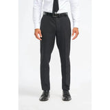 Roberto - Pantalones formales de hombre con rayas negras
