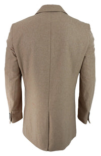 Abrigo largo clásico de tres cuartos de Cavani para hombre, color camel.
