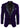 Cavani Rosa - Chaqueta de cena/esmoquin/blazer de terciopelo suave para hombre, color negro y azul marino, con 1 botón, corte elegante e informal - Morado