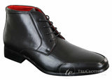 Botines Chelsea Rossellini Aldo para hombre con cordones, de piel, color marrón claro y negro, estilo casual elegante.