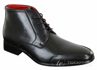 Botines Chelsea Rossellini Aldo para hombre con cordones, de piel, color marrón claro y negro, estilo casual elegante.