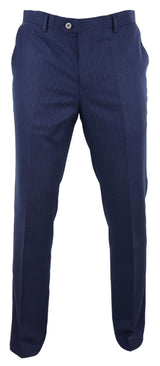 Pantalones de hombre azul marino a rayas finas - Cavani Rosselli