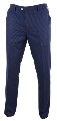 Pantalones de hombre azul marino a rayas finas - Cavani Rosselli