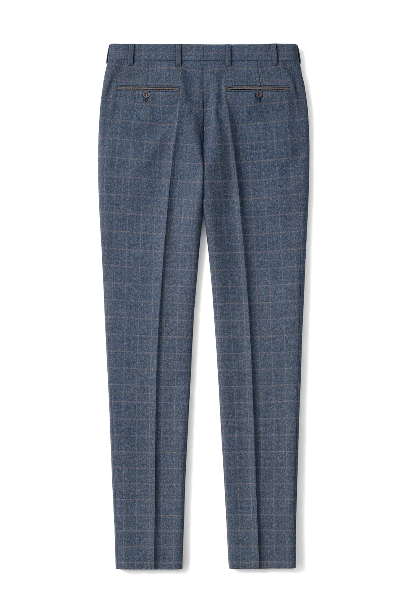 Reseña de los pantalones de tweed azul a cuadros para hombre de Scott:
