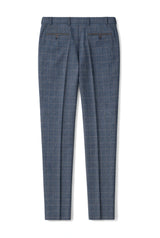 Reseña de los pantalones de tweed azul a cuadros para hombre de Scott: