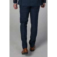 Reseña de los pantalones de tweed azul a cuadros para hombre de Scott: