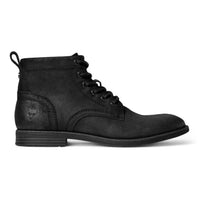 Sebastian - Botas de desierto de cuero negro con cordones para hombre