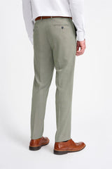 Miami - Pantalones de verano para hombre color verde salvia