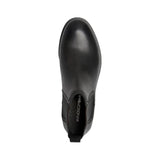 Sergio - Botas Chelsea de cuero negras sin cordones para hombre