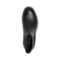 Sergio - Botas Chelsea de cuero negras sin cordones para hombre