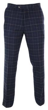 Cavani Shelby - Pantalones clásicos de tweed a cuadros estilo Peaky Blinders para hombre