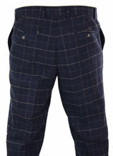 Cavani Shelby - Pantalones clásicos de tweed a cuadros estilo Peaky Blinders para hombre