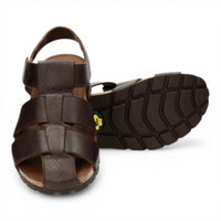 Stanley C1 - Sandalias de cuero impermeables color marrón corteza para hombre