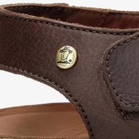 Stanley C1 - Sandalias de cuero impermeables color marrón corteza para hombre