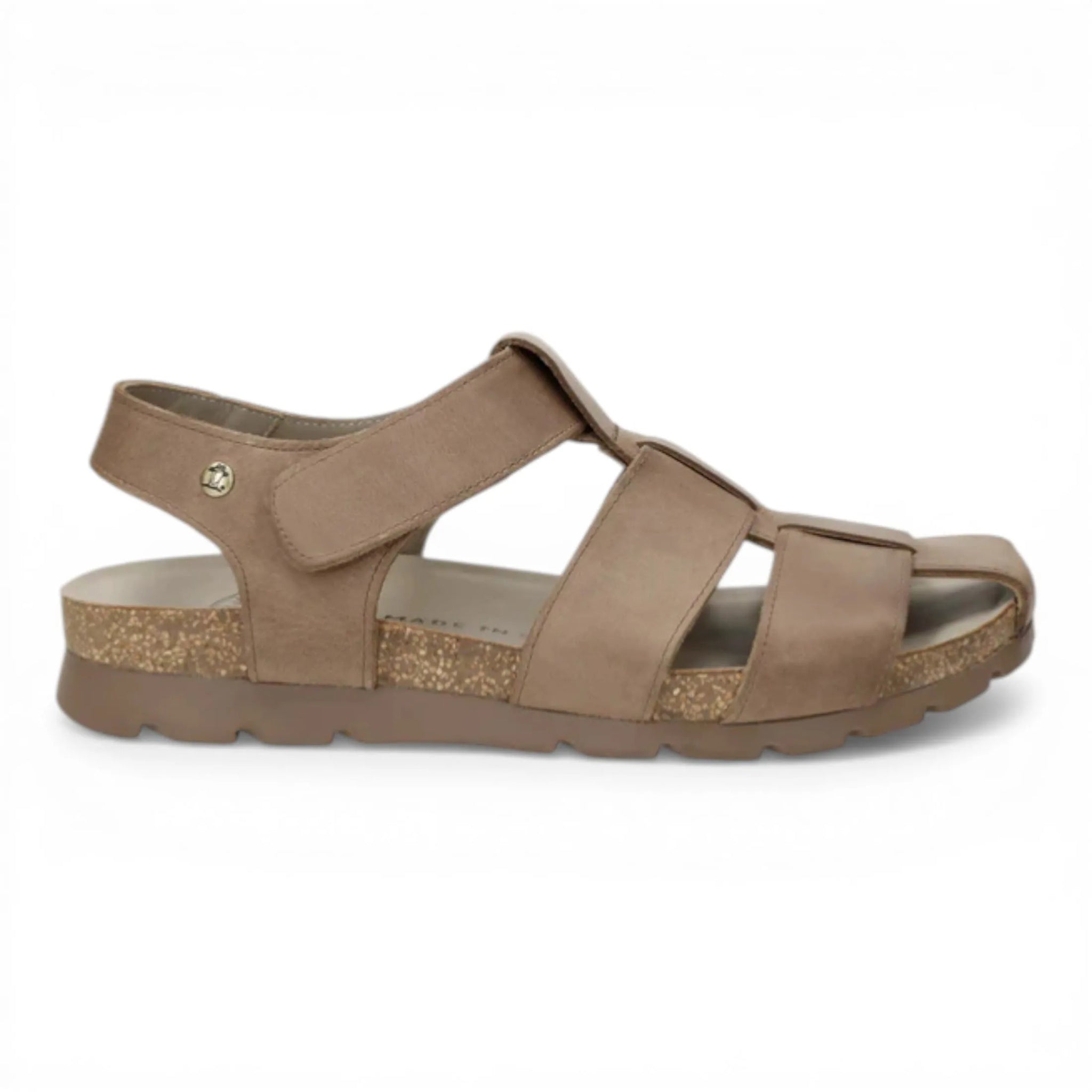 Sandalias Stanley C8 para hombre, impermeables, de piel color topo.