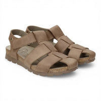 Sandalias Stanley C8 para hombre, impermeables, de piel color topo.