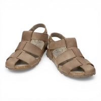 Sandalias Stanley C8 para hombre, impermeables, de piel color topo.