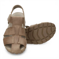 Sandalias Stanley C8 para hombre, impermeables, de piel color topo.