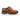Zapatos Stokes para hombre, de piel color camel, con puntera de ala y cordones.