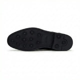 Zapatos Stokes para hombre, de piel color camel, con puntera de ala y cordones.