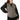 Chaleco clásico de tweed con estampado de espiga para mujer, color marrón roble.